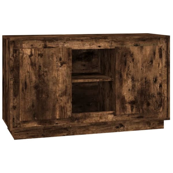 vidaXL Byrå rökfärgad ek 102x35x60 cm konstruerat trä - Skänkar & serveringsbord