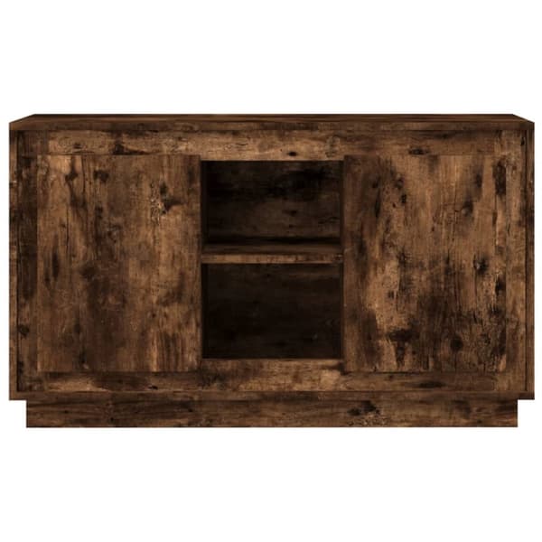 vidaXL Byrå rökfärgad ek 102x35x60 cm konstruerat trä - Skänkar & serveringsbord