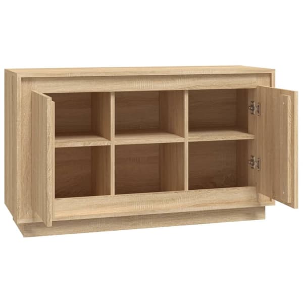 vidaXL Senkki Sonoma tammi 102x35x60 cm tekninen puu - Tarjoilupöydät & senkit