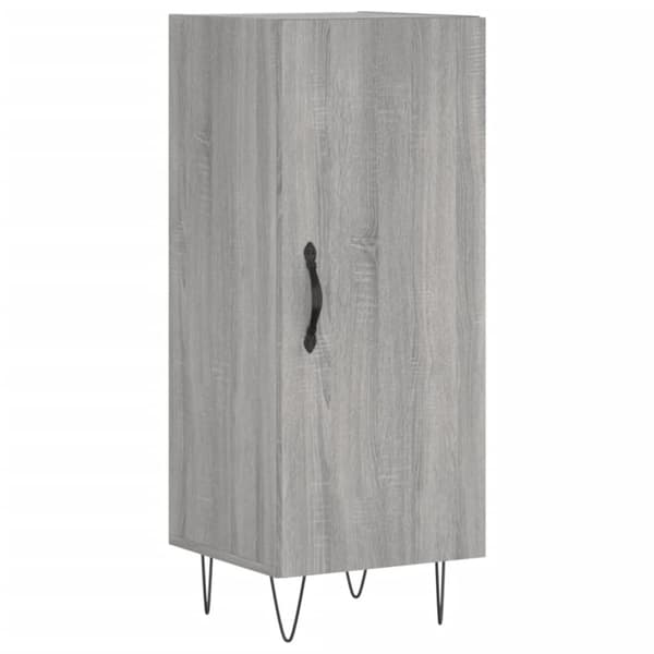 vidaXL Högskåp grå sonoma 34,5x34x180 cm konstruerat trä - Skänkar & serveringsbord