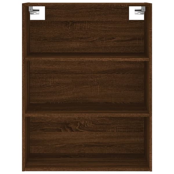 vidaXL Kaappi ruskea tammi 69,5x34x180 cm tekninen puu - Tarjoilupöydät & senkit