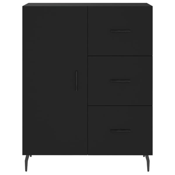 vidaXL højskab 69,5x34x180 cm konstrueret træ sort - Skænke