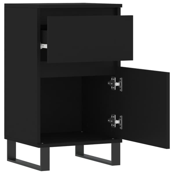 vidaXL skænke 2 stk. 40x35x70 cm konstrueret træ sort -  Skænke