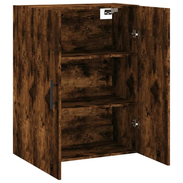 vidaXL væghængt skab 69,5x34x90 cm konstrueret træ røget sonoma-eg - Skænke