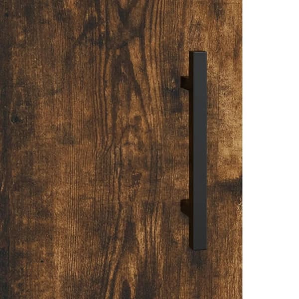 vidaXL væghængt skab 69,5x34x90 cm konstrueret træ røget sonoma-eg - Skænke