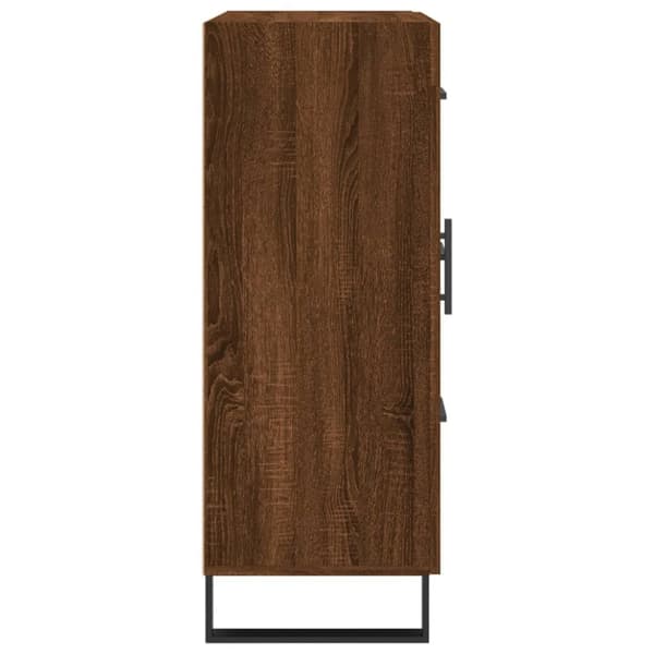vidaXL Senkki ruskea tammi 69,5x34x90 cm tekninen puu - Tarjoilupöydät & senkit