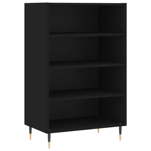vidaXL Kaappi musta 57x35x90 cm tekninen puu - Tarjoilupöydät & senkit