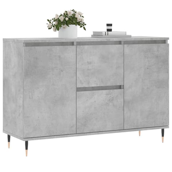 vidaXL Senkki betoninharmaa 104x35x70 cm tekninen puu -  Tarjoilupöydät & senkit