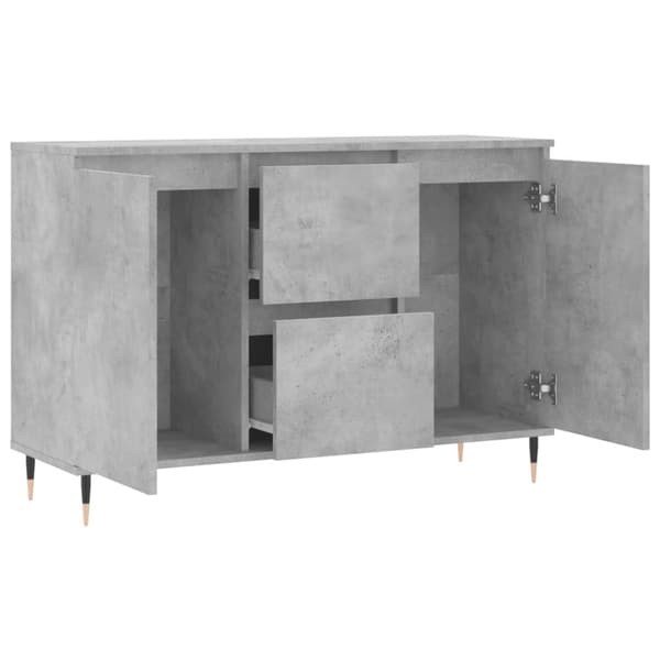 vidaXL Senkki betoninharmaa 104x35x70 cm tekninen puu -  Tarjoilupöydät & senkit