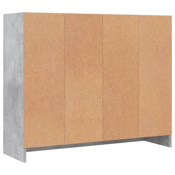 vidaXL Senkki betoninharmaa 91x28x75 cm tekninen puu -  Tarjoilupöydät & senkit