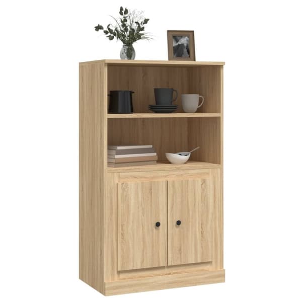 vidaXL Skåp sonoma-ek 60x35,5x103,5 cm konstruerat trä - Skänkar & serveringsbord