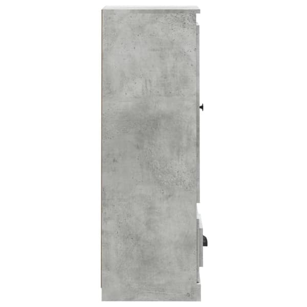 vidaXL Kaappi betoninharmaa 36x35,5x103,5 cm tekninen puu - Tarjoilupöydät & senkit