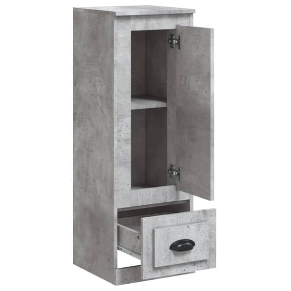 vidaXL Kaappi betoninharmaa 36x35,5x103,5 cm tekninen puu - Tarjoilupöydät & senkit