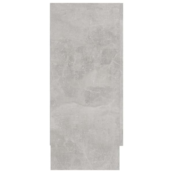 vidaXL vitrineskab 120x30,5x70 cm spånplade betongrå -  Skænke