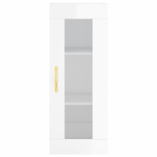 vidaXL skab 34,5x34x180 cm konstrueret træ hvid højglans -  Skænke