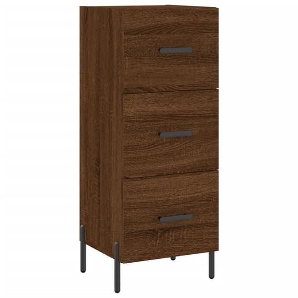 vidaXL Högskåp brun ek 34,5x34x180 cm konstruerat trä - Skänkar & serveringsbord