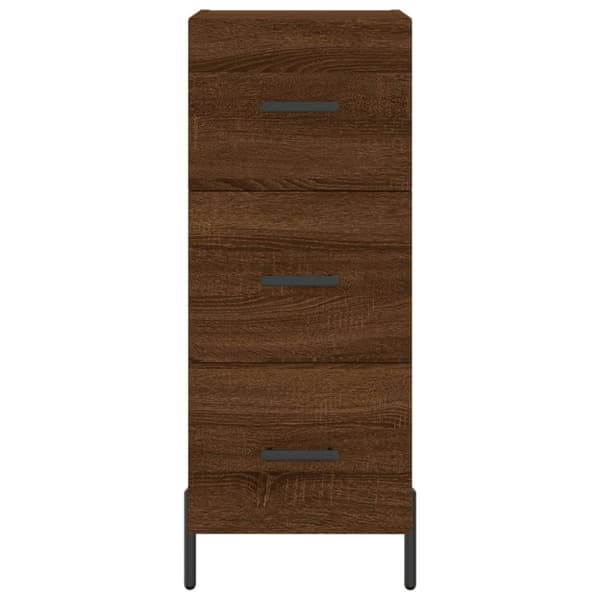 vidaXL Högskåp brun ek 34,5x34x180 cm konstruerat trä - Skänkar & serveringsbord
