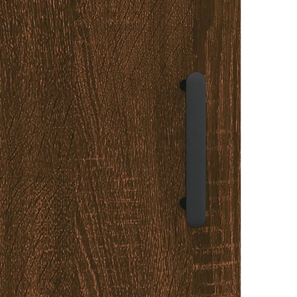 vidaXL Högskåp brun ek 34,5x34x180 cm konstruerat trä - Skänkar & serveringsbord