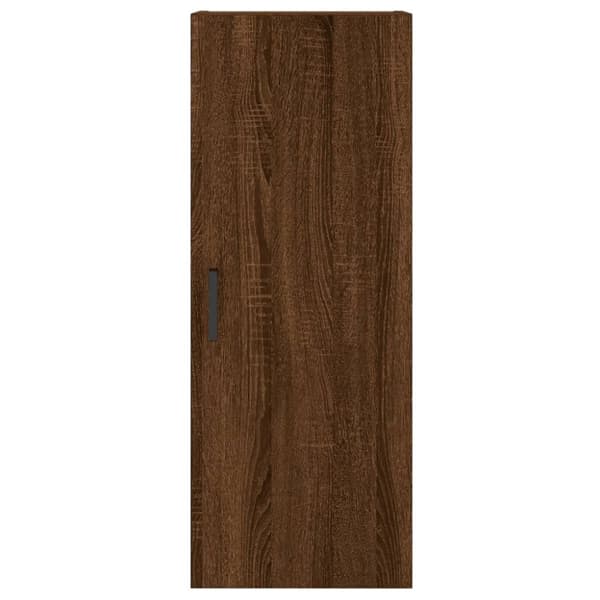 vidaXL Högskåp brun ek 34,5x34x180 cm konstruerat trä - Skänkar & serveringsbord