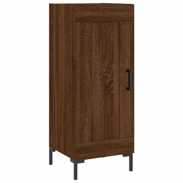 vidaXL Högskåp brun ek 34,5x34x180 cm konstruerat trä - Skänkar & serveringsbord