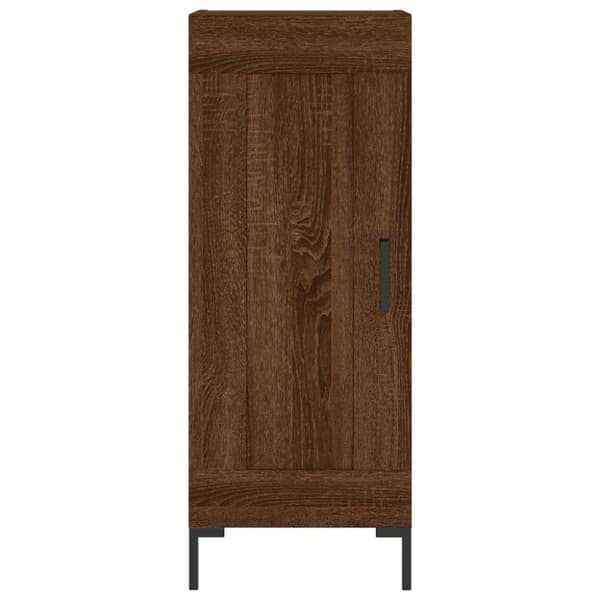 vidaXL Högskåp brun ek 34,5x34x180 cm konstruerat trä - Skänkar & serveringsbord