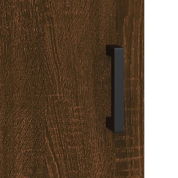 vidaXL Högskåp brun ek 34,5x34x180 cm konstruerat trä - Skänkar & serveringsbord