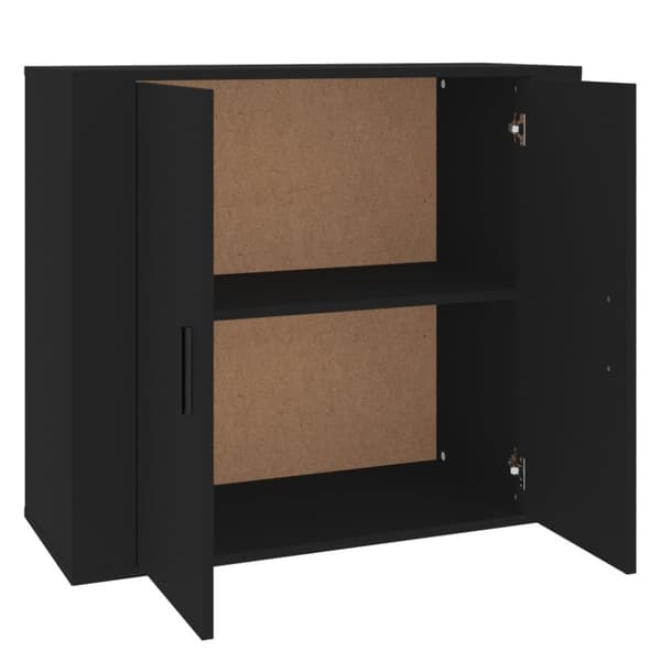 vidaXL skænk 80x33x70 cm konstrueret træ sort -  Skænke