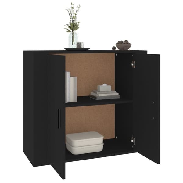 vidaXL skænk 80x33x70 cm konstrueret træ sort -  Skænke