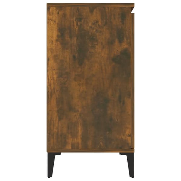 vidaXL Skänk rökfärgad ek 104x35x70 cm konstruerat trä - Skänkar & serveringsbord