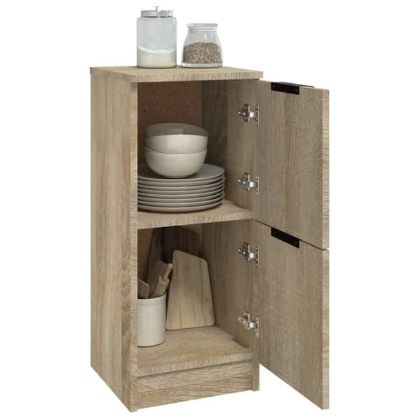 vidaXL Byrå 2 st sonoma-ek 30x30x70 cm konstruerat trä -  Skänkar & serveringsbord