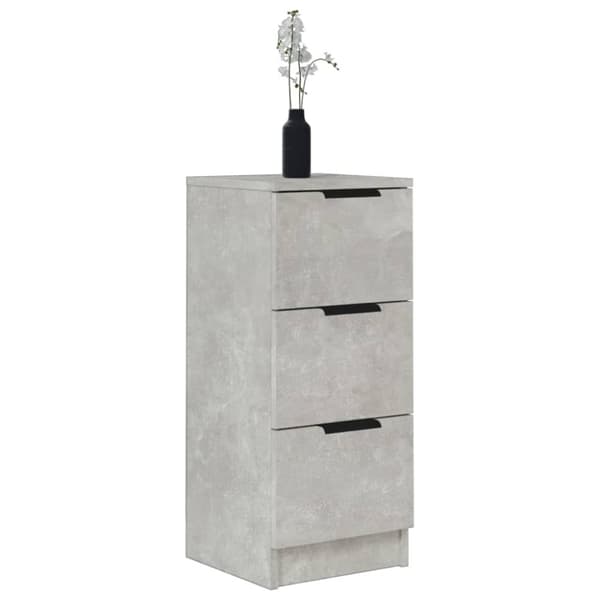 vidaXL Skänkar 2 st betonggrå 30x30x70 cm konstruerat trä - Skänkar & serveringsbord