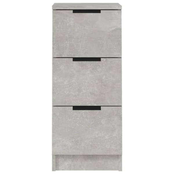 vidaXL Skänkar 2 st betonggrå 30x30x70 cm konstruerat trä -  Skänkar & serveringsbord
