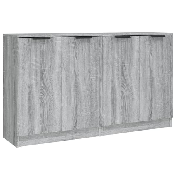 vidaXL skænke 2 stk. 60x30x70 cm konstrueret træ grå sonoma-eg -  Skænke
