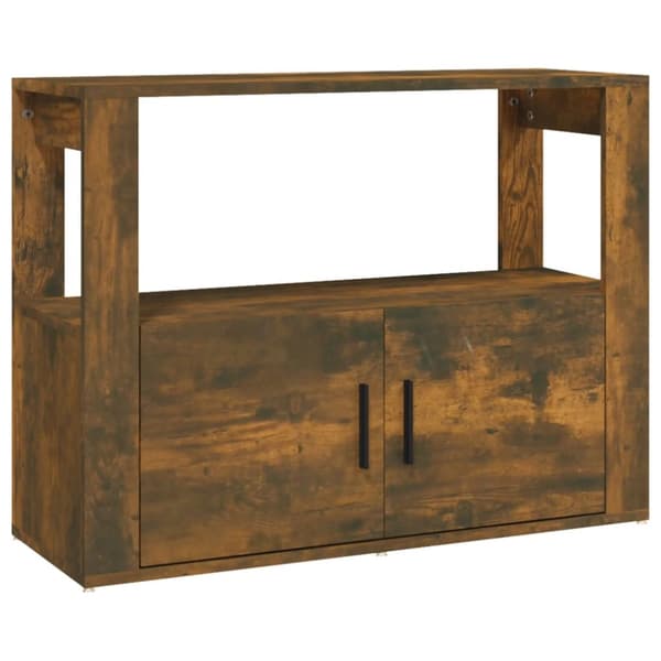 vidaXL Senkki savutammi 80x30x60 cm tekninen puu -  Tarjoilupöydät & senkit