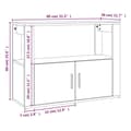 Pikkukuva 11 / 11: vidaXL Senkki savutammi 80x30x60 cm tekninen puu -  Tarjoilupöydät & senkit