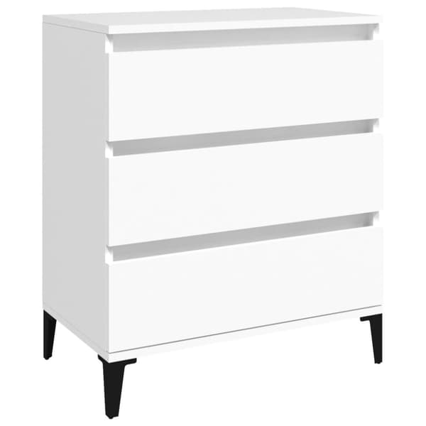 vidaXL skænk 60x35x70 cm konstrueret træ hvid -  Skænke