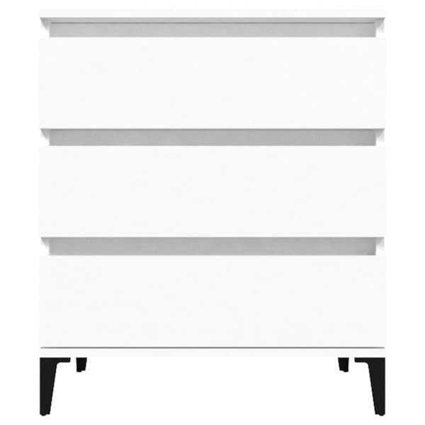 vidaXL skænk 60x35x70 cm konstrueret træ hvid -  Skænke