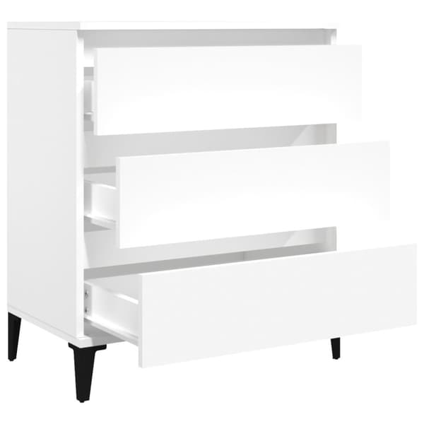 vidaXL skænk 60x35x70 cm konstrueret træ hvid -  Skænke