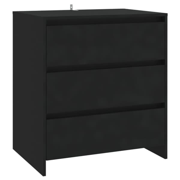 vidaXL Senkki musta 70x41x75 cm tekninen puu - Tarjoilupöydät & senkit