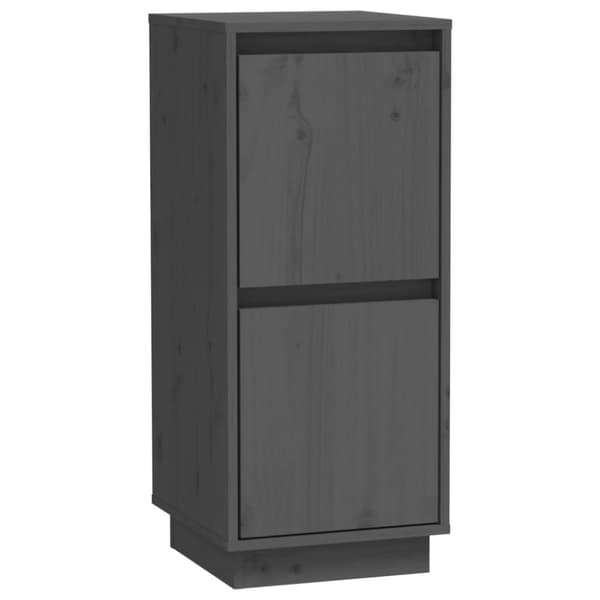 vidaXL skænke 2 stk. 31,5x34x75 cm massivt fyrretræ grå -  Skænke