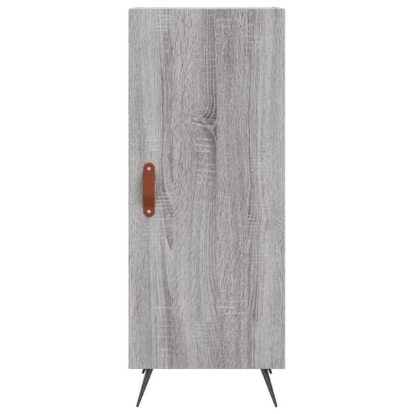 vidaXL Kaappi harmaa Sonoma 34,5x34x180 cm tekninen puu - Tarjoilupöydät & senkit