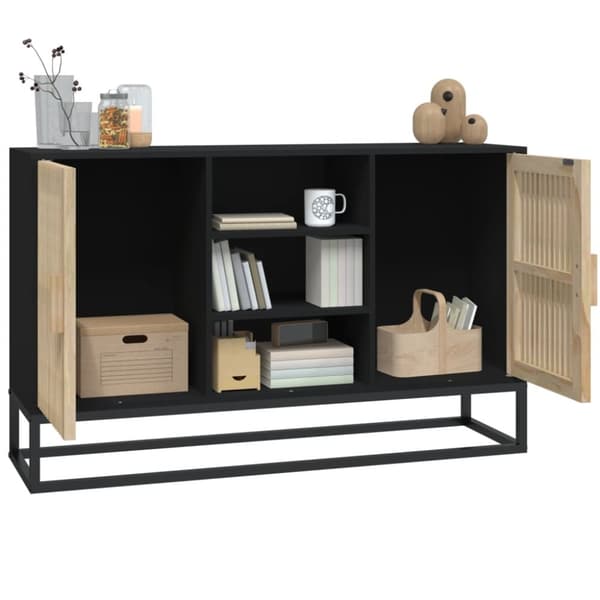 vidaXL Senkki musta 105x30x65 cm tekninen puu -  Tarjoilupöydät & senkit