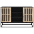 Pikkukuva 6 / 10: vidaXL Senkki musta 105x30x65 cm tekninen puu -  Tarjoilupöydät & senkit