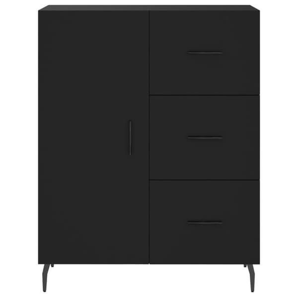 vidaXL Högskåp svart 69,5x34x180 cm konstruerat trä - Skänkar & serveringsbord