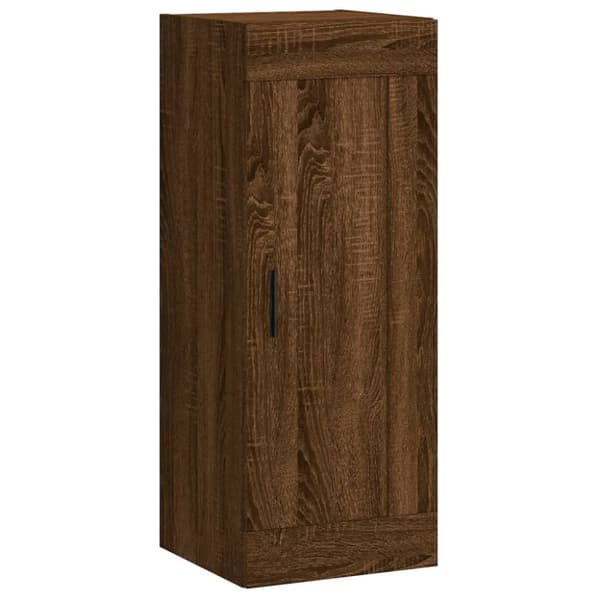 vidaXL skab 34,5x34x180 cm konstrueret træ brun egetræsfarve - Skænke