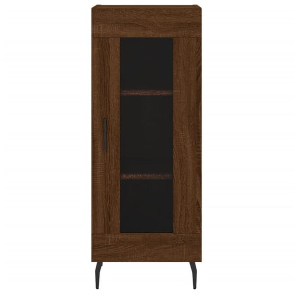 vidaXL skab 34,5x34x180 cm konstrueret træ brun egetræsfarve -  Skænke