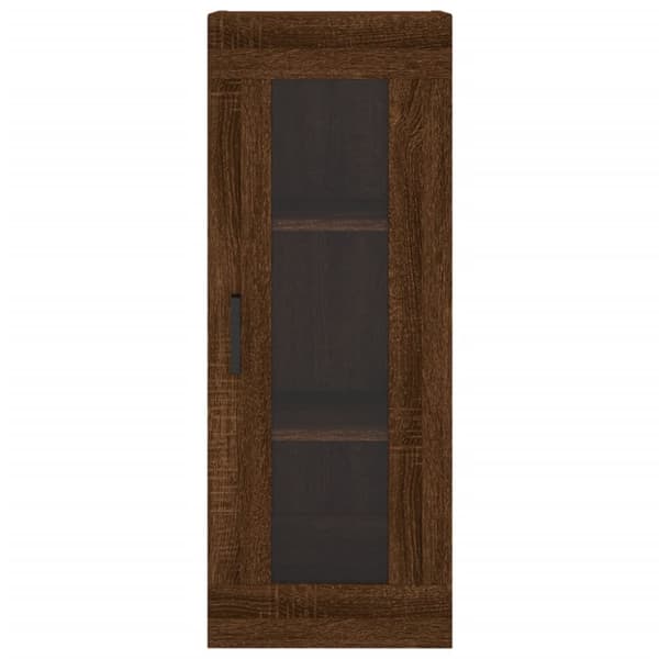 vidaXL Högskåp brun ek 34,5x34x180 cm konstruerat trä - Skänkar & serveringsbord