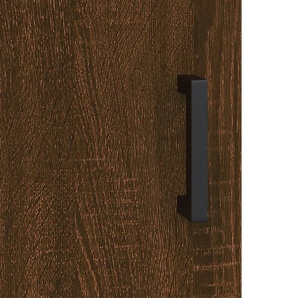 vidaXL Högskåp brun ek 34,5x34x180 cm konstruerat trä - Skänkar & serveringsbord