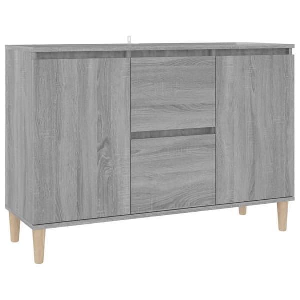 vidaXL skænk 103,5x35x70 cm konstrueret træ grå sonoma-eg - Skænke