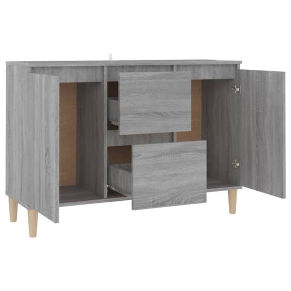 vidaXL skænk 103,5x35x70 cm konstrueret træ grå sonoma-eg - Skænke